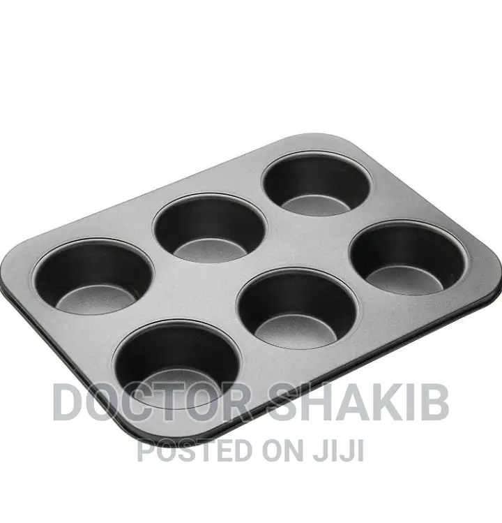 Muffin Baking Tin for 6 Muffins