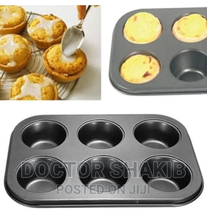 Muffin Baking Tin for 6 Muffins