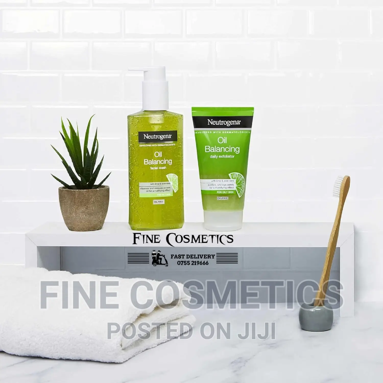 Neutrogena Oil Balancing Exfoliate Scrub With Lime+Aloe Vera