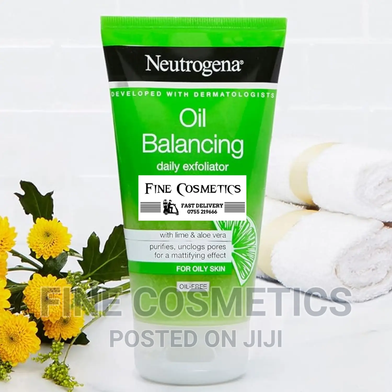 Neutrogena Oil Balancing Exfoliate Scrub With Lime+Aloe Vera