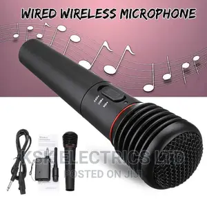 2in 1 Professional Hand Held Wired and Wireless Microphone