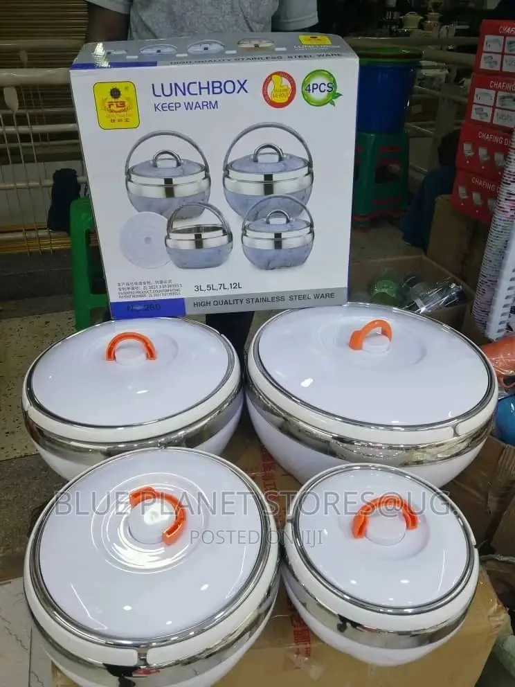 4 PCS High Quality Stainless Steel Lunch Box \\ Full Set.