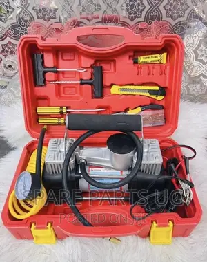 2 Cylinder Car Portable Air Compressor With Tool Kit