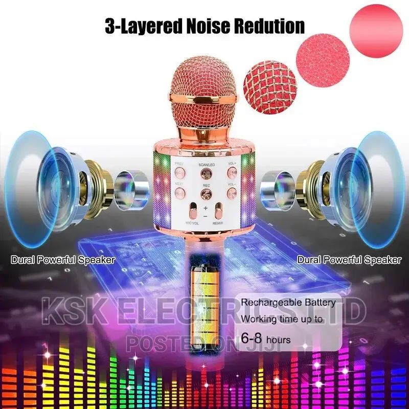 Multifunctional Bluetooth Microphone Kareoke