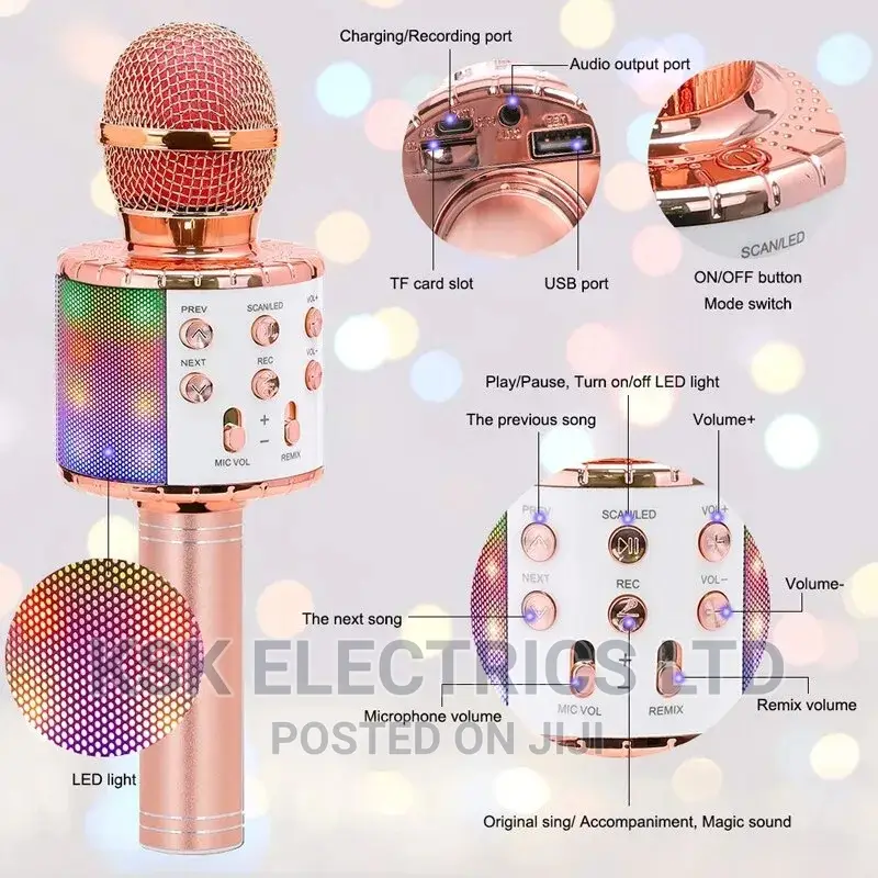 Multifunctional Bluetooth Microphone Kareoke