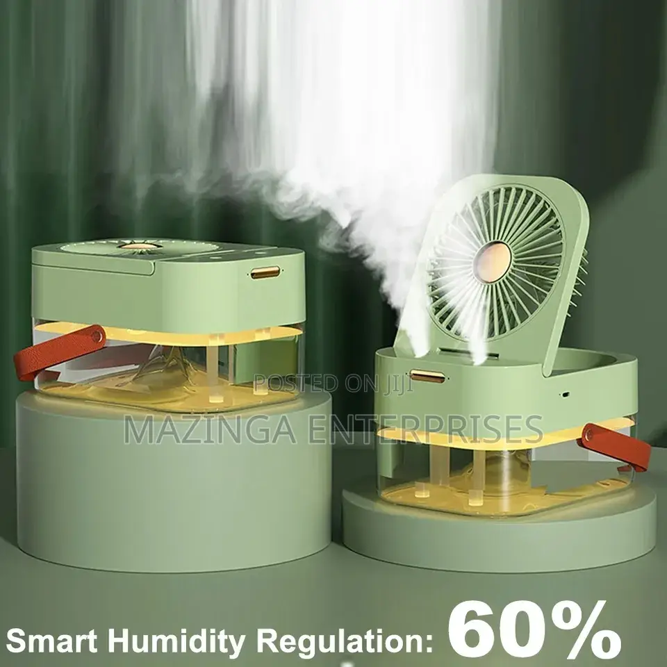 Portable 2in1 Remote Controlled Humidifier With Fan