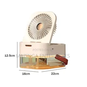 Portable 2in1 Remote Controlled Humidifier With Fan