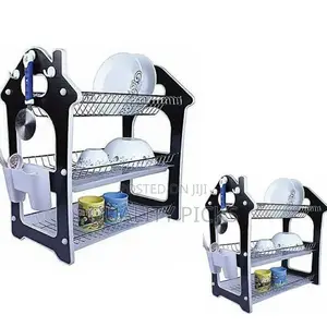 Wooden 3 Layer Dish Rack Organizer