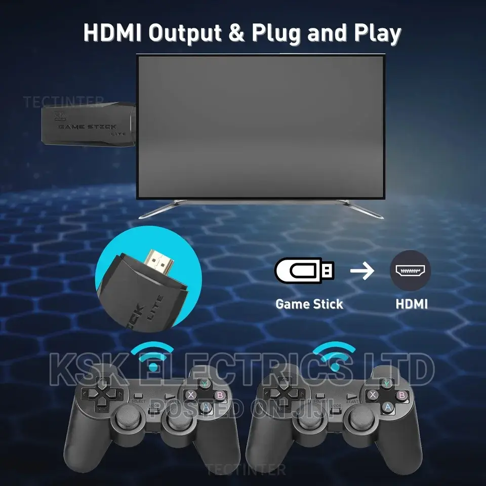 Video Game Console 2.4G Double Wireless Controller Game Stic
