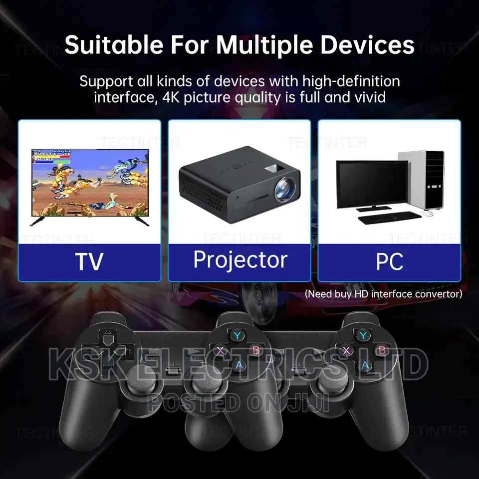 Video Game Console 2.4G Double Wireless Controller Game Stic