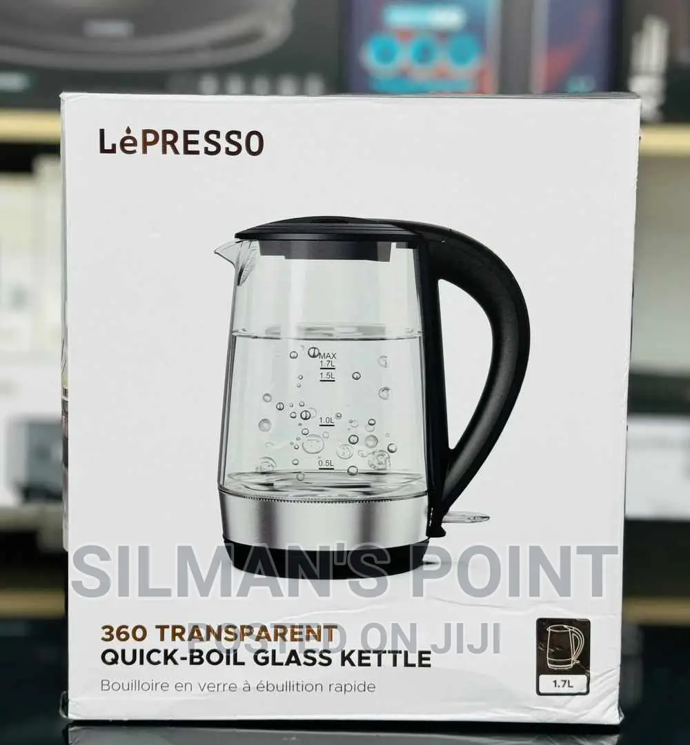 Lepresso Transparent Glass Kettle