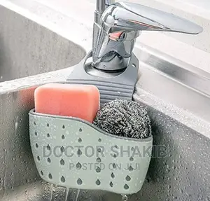 Kitchen Sink Shelf Soap Sponge Drain Rack