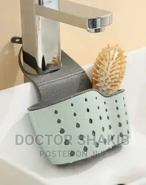 Kitchen Sink Shelf Soap Sponge Drain Rack
