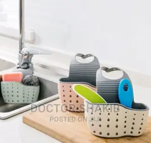 Kitchen Sink Shelf Soap Sponge Drain Rack