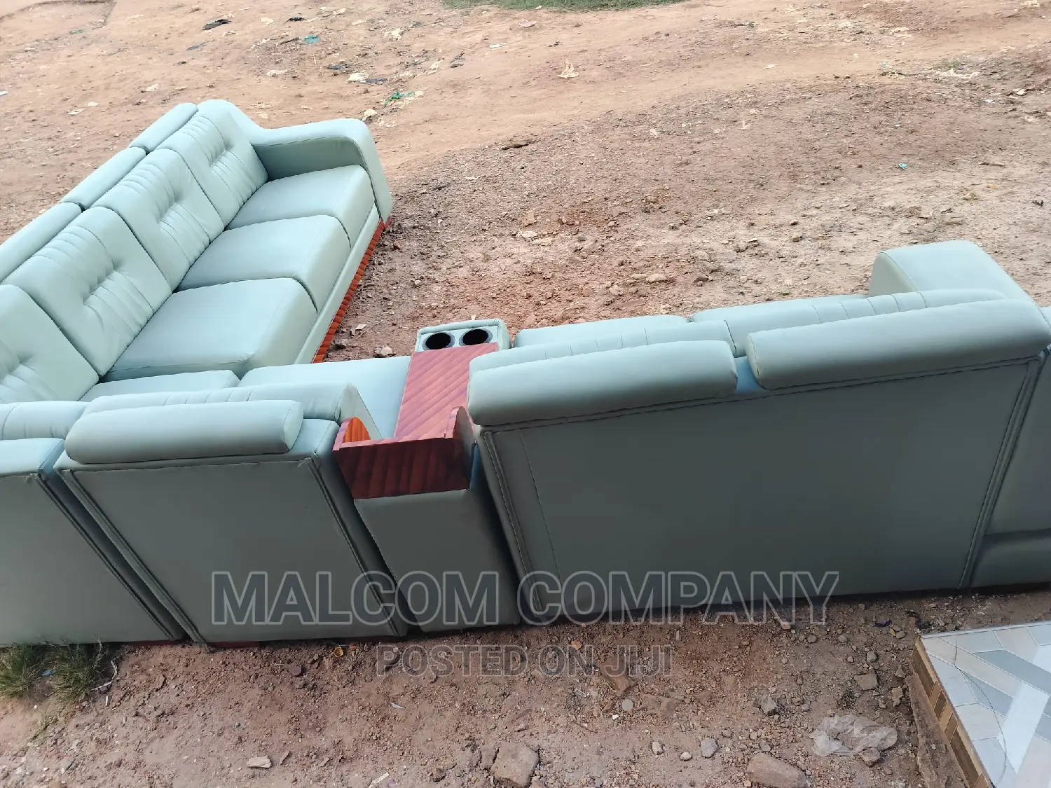 L Leathered Sofa Chairs