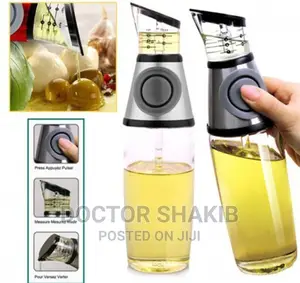 Glass Oil Vinegar Canisters and Dispenser