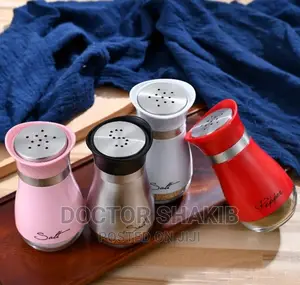 Glass Spice Jars Salt and Pepper Shakers