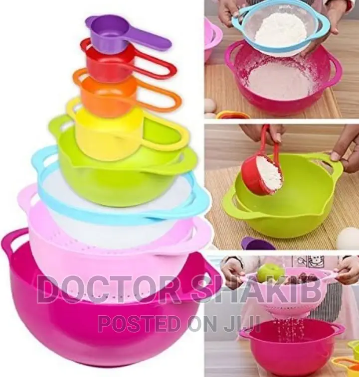 8 Set of Measuring and Mixing Bowls