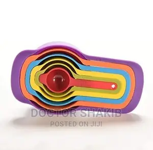 6 Pieces Plastic Kitchen Measuring Spoon Set