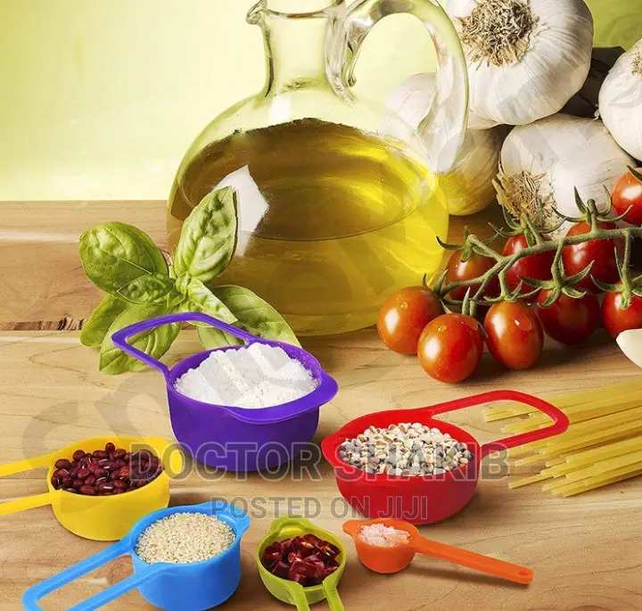 6 Pieces Plastic Kitchen Measuring Spoon Set