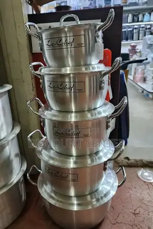 Heavy Saucepans With Cover and Handles (5 Pieces)