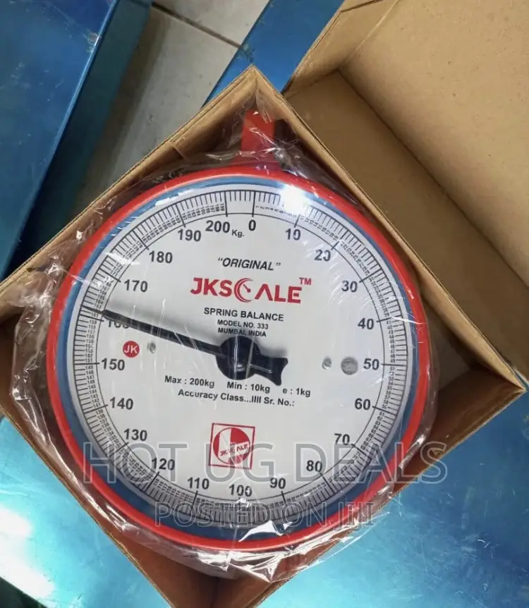 200kg JK Scale Capacity Analog Hanging Scale- Red