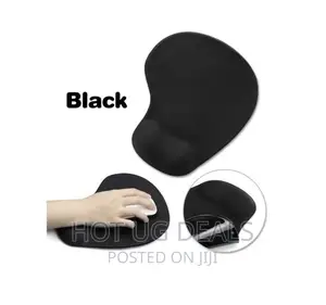 Comfort Gel Mouse Pad Non-Slip Skid Resistant - Black