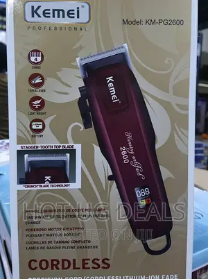 Kemei Electric Cordless Men Hair Clipper Trimmer Shaver