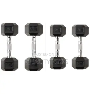 Black Dumbbells Set