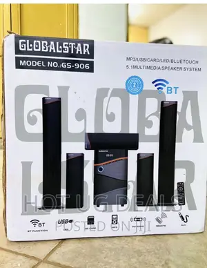 Global Star Gs-906 5.1 Home Multispeaker System-grey