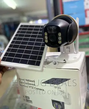 4G PTZ Solar Smart Security Camera With Battery- White