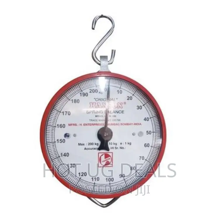 200kg Hanson Weighing Scale With Accurate Measurements - Red