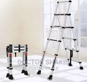 Portable and Compact Aluminum Telescopic Ladder
