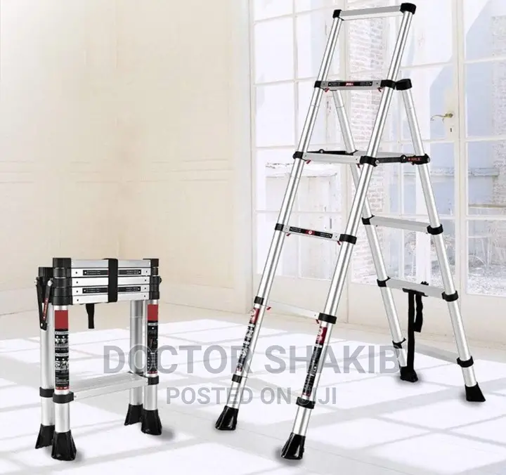Portable and Compact Aluminum Telescopic Ladder