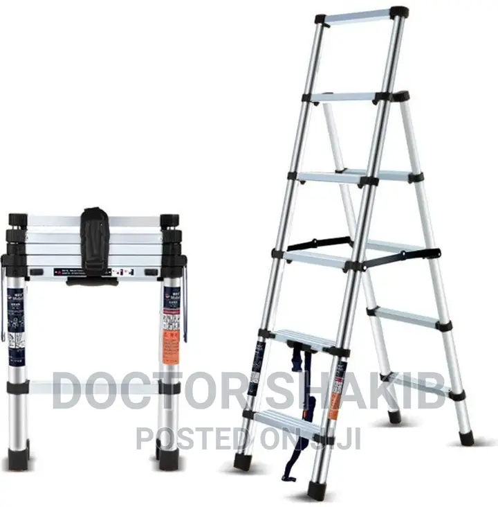 Portable and Compact Aluminum Telescopic Ladder
