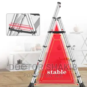 Portable and Compact Aluminum Telescopic Ladder