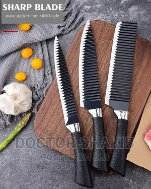 Double Sided Black Knives and Blister Set