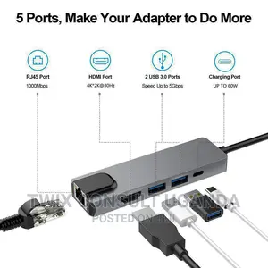 5 in 1 Usb C Hub