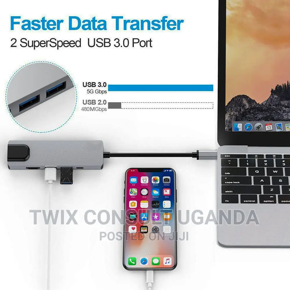 5 in 1 Usb C Hub