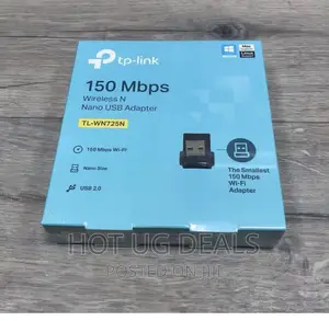 Tp-Link 150mbps WN725N Wireless N Nano Usb Adapter - Black