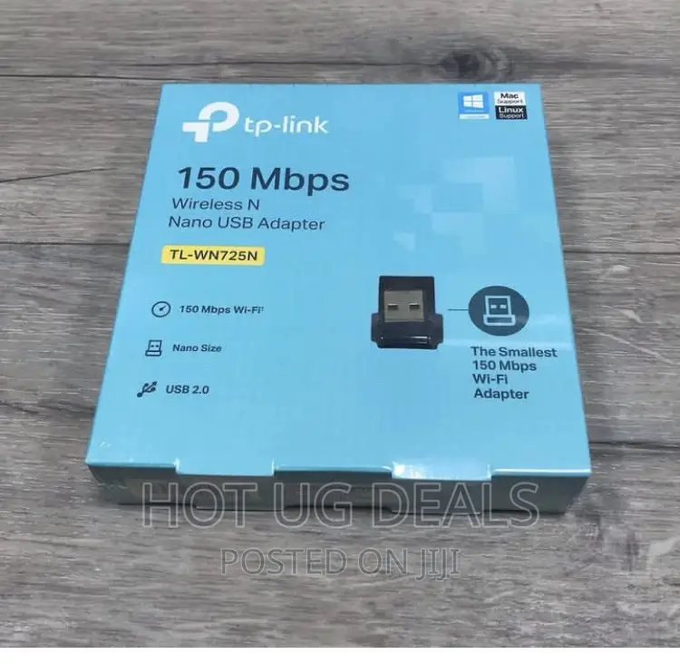 Tp-Link 150mbps WN725N Wireless N Nano Usb Adapter - Black