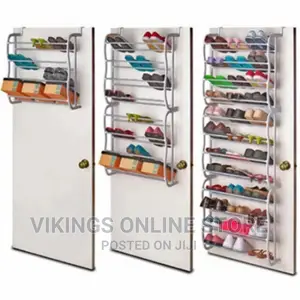 Classy Over the Door 30 Pair Shoe Rack