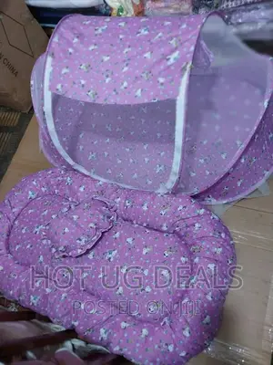 3 Pc Foldable Baby Infant Bed Mosquito Net, Mattress, Pillow