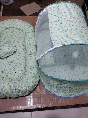 3 Pc Foldable Baby Infant Bed Mosquito Net, Mattress, Pillow
