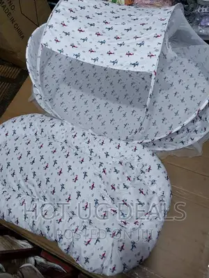 3 Pc Foldable Baby Infant Bed Mosquito Net, Mattress, Pillow