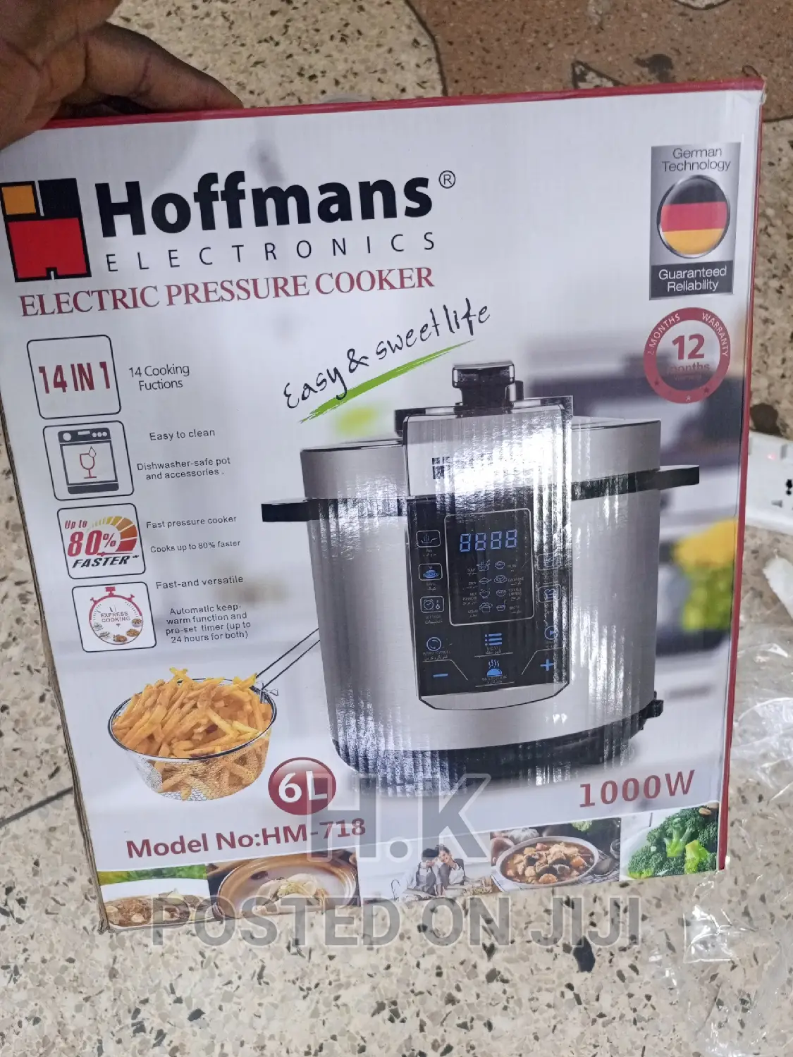 6L Hoffman 14in 1 Electric Pressure Cooker