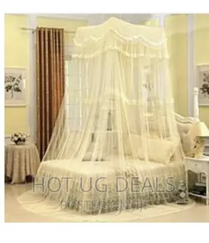 6x6 Square Top Mosquito Net Free Size for - Cream