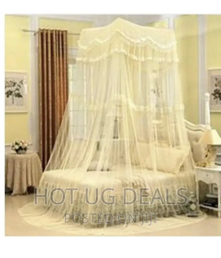 6x6 Square Top Mosquito Net Free Size for - Cream