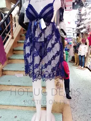 Ladies Night Dress With Floral Detail - Multidesign