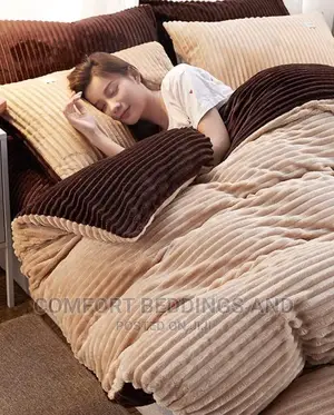 Coral Duvet Gold With One Bedsheet and Two Pillowcases
